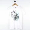 Icy Vintage Vintage Wolf Howling Graphic T-Shirt - Large