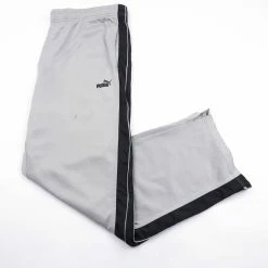 Vintage Puma Grey Track-Pants - XL