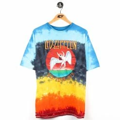 Icy Vintage Led Zeppelin 1975 U.S. Tour Tie-Dye T-Shirt - 2XL