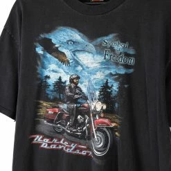 Vintage Harley Davidson Symbol Of Freedom, Alton, Illinois T-Shirt - XL -Icy Sales Shop 11056 20IMG 0126