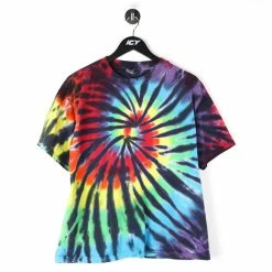 Icy Vintage Vintage Tie Dye Multicolour T-Shirt - Large