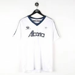 Vintage Adidas Alberta Canada Games 1989 #10 Soccer T-Shirt - Large