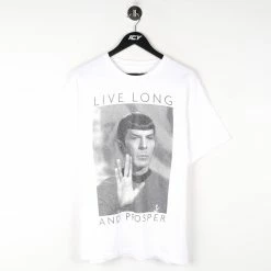 Icy Vintage Star Trek Live Long And Prosper Graphic T-Shirt - Large