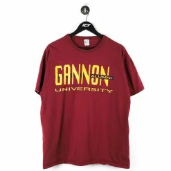 Vintage Russell Athletic Gannoon University Alumni T-Shirt - Large