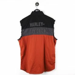 Harley Davidson Motorcycles Button-down Mechanic Vest - XL -Icy Sales Shop 11789 20IMG 0121