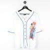 Icy Vintage Vintage Superman Button-down Baseball Jersey - Large