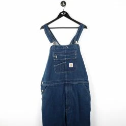 Carhartt Loose Fit Denim Overalls Pants - 2XL