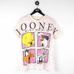 Icy Vintage Vintage 1993 Looney Tunes Cast All-over Print T-Shirt - Small