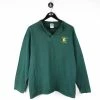 Vintage NFL Henley Green Bay Football Long Sleeve T-Shirt - Large