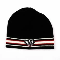 Collegiate Reversible Wisconsin Badgers Beanie Hat