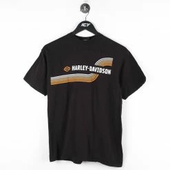 Harley Davidson Spell Out Graphic T-Shirt - Medium