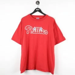 Icy Vintage Vintage Philadelphia Phillies Spell Out Majestic T-Shirt - XL