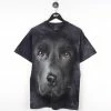 Icy Vintage The Mountain Tie Dye Black Lab Graphic T-Shirt - Medium