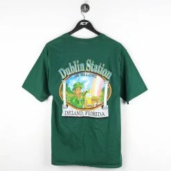 Icy Vintage Vintage Dublin Station Florida Leprechaun Pocket T-Shirt - Medium -Icy Sales Shop 12476IMG 0201
