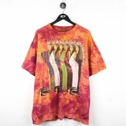 Icy Vintage Vintage 1995 Tie Dye Native American Graphic T-Shirt - XL
