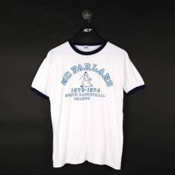 Vintage Champion 1974 Mcfarland State Basketball Champs Ringer T-Shirt - Small