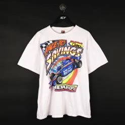 Vintage NASCAR Race To Savings Graphic T-Shirt - 2XL