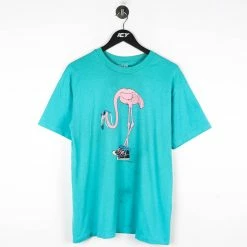 Icy Vintage Vintage 1986 Cool Pink Flamingo Graphic T-Shirt - Large