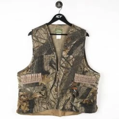 Icy Vintage Vintage Quail Unlimited Realtree Camo Hunting Vest - Large
