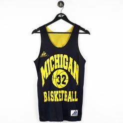 Icy Vintage Vintage 90s Michigan Wolverines #32 Apex One Basketball Jersey - Medium