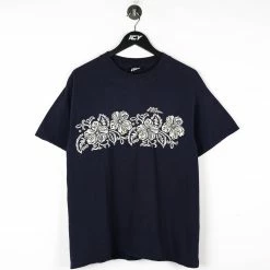 Icy Vintage Vintage Hawaiian Floral Print T-Shirt - Large