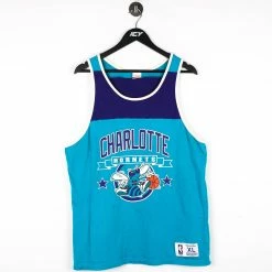 Vintage NBA Charlotte Hornets Mitchell & Ness Tank Top T-Shirt - XL