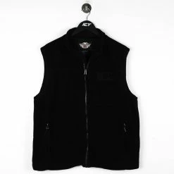 Vintage Harley Davidson Fleece Zip-Up Vest - XL