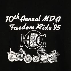 Vintage Harley Davidson 1995 MDA Freedom Ride T-Shirt - Large -Icy Sales Shop 13135IMG 0115