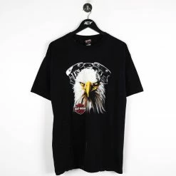 Vintage Harley Davidson Alberta Canada Big Graphic T-Shirt - Large