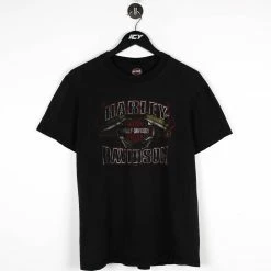 Vintage Harley Davidson Calgary Alberta Big Graphic T-Shirt - Small