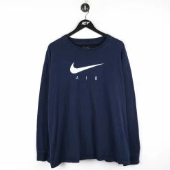 Vintage Nike Big Swoosh Graphic Long Sleeve T-Shirt - XL