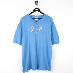 Vintage Disney Donald And Daisy Duck Embroidered Graphic T-Shirt - XL