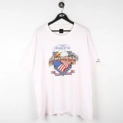 Icy Vintage Vintage 1990 Proud To Be American T-Shirt - 2XL