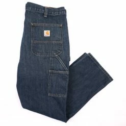 Vintage Carhartt Work Wear Carpenter Denim Pants - Large