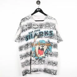 Vintage NHL 1993 San Jose Sharks Taz All Over Print T-Shirt - XL