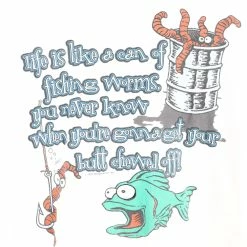 Icy Vintage Vintage 1995 Life Is Like A Can Of Worms T-Shirt - Large -Icy Sales Shop 14023 20IMG 0049