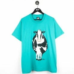 Icy Vintage Vintage Screen Stars Oldland Cow Graphic T-Shirt - Large