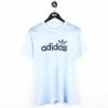Vintage Adidas 80s Distressed Paper Thin T-Shirt - Large