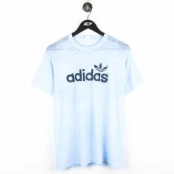 Vintage Adidas 80s Distressed Paper Thin T-Shirt - Large