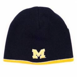 Vintage Collegiate Michigan Wolverines Beanie Hat
