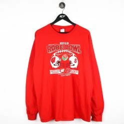 Vintage Collegiate 2013 Wisconsin Badgers Rose Bowl Long Sleeve T-Shirt - XL