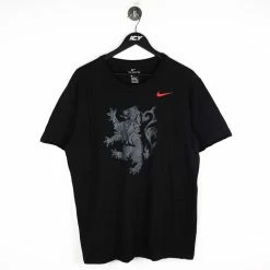 Vintage Nike Black Army Black Knights Rivalry Lion T-Shirt - XL