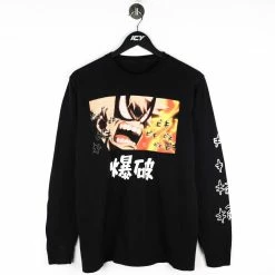 Icy Vintage My Hero Academia Manga Anime Graphic Long Sleeve T-Shirt - Medium