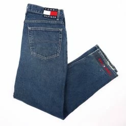 Vintage Tommy Hilfiger Wide Leg Denim Pants - XL