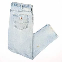 Vintage Carhartt Faded Denim Pants - XL