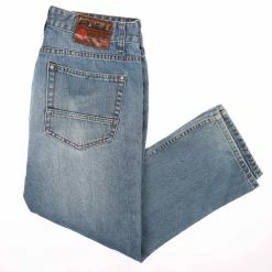 Vintage FUBU Faded Denim Pants - Medium