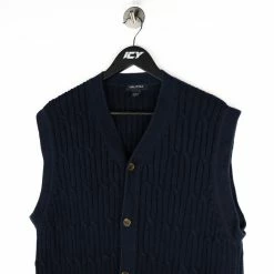 Vintage Nautica Knitted Button-Up Vest - XL -Icy Sales Shop 14881 20IMG 0116