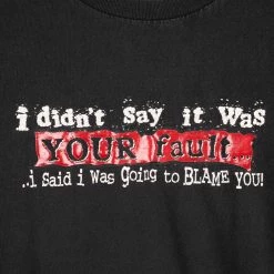 Icy Vintage Vintage I Didnt Say It Was My Fault T-Shirt - Large -Icy Sales Shop 14933 20IMG 0014