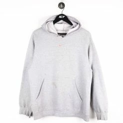 Vintage Nike Mid Swoosh Hoodie Sweatshirt - Large