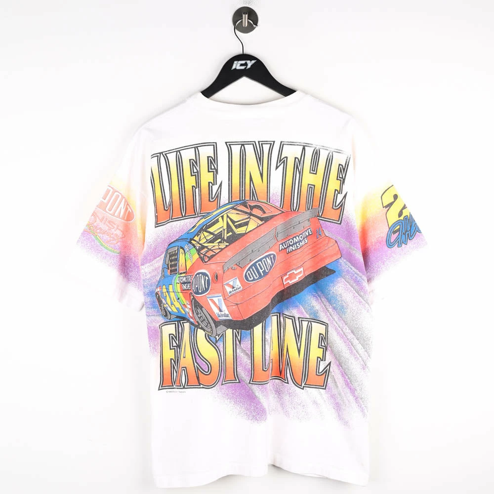 Vintage NASCAR 1995 Jeff Gordon AOP Graphic T-Shirt - Large 6 Vintage NASCAR 1995 Jeff Gordon AOP Graphic T-Shirt - Large - Image 6